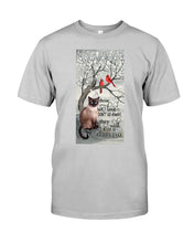 Load image into Gallery viewer, Siamese Cat Red Cardinals Those We Love Guys Tee
