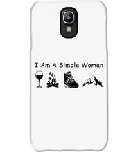 Load image into Gallery viewer, Simple Woman Loves Wine Camping Shoes And Climbing Phone case
