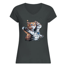 Load image into Gallery viewer, Vintage Funny Cat Love Trending Gift For Cat Lovers Ladies V-Neck
