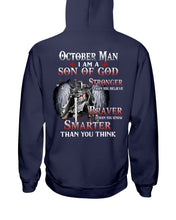 Load image into Gallery viewer, October Man Son Of God Birthday Meaningful Gift For Men Hoodie
