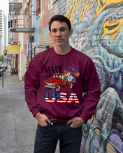 Load image into Gallery viewer, Horse Made In The America Red Car Gift For Horse Lovers Sweatshirt
