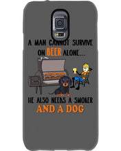 Load image into Gallery viewer, A Man Loves Beer And Dachshund Gift For Dog Lovers Phone case
