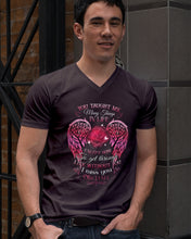 Load image into Gallery viewer, You Taught Me Many Things In Life Custom Name Gift For Son Name Michael Guys V-Neck
