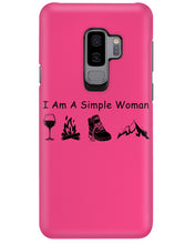 Load image into Gallery viewer, Simple Woman Loves Wine Camping Shoes And Climbing Phone case
