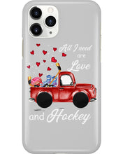 Load image into Gallery viewer, All I Need Are Love And Hockey Gift For Hockey Players Phone case
