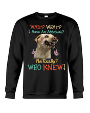 Load image into Gallery viewer, Labrador Retriever Attitude Really Gift For Dog Lovers Sweatshirt
