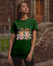 Load image into Gallery viewer, Pekingese With Peonies Gift For Dog Lovers Guys Tee
