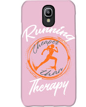 Load image into Gallery viewer, Running Cheaper Than Therapy Gift For Running Lovers Phone case
