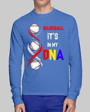 Load image into Gallery viewer, Baseball Be My DNA Gift For Sport Lovers Unisex Long Sleeve
