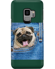 Load image into Gallery viewer, baby Pug In Denim Pocket Gift For Dog Lovers Phone case
