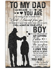Load image into Gallery viewer, Son Gift For Dad With Wonderful Words Thank You For The Sacrifices Vertical Poster
