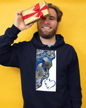 Load image into Gallery viewer, Magical Gray Couple African Parrot Gift For Bird Lovers Hoodie
