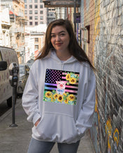 Load image into Gallery viewer, Pig America Flag Sunflower Special Custom Design Hoodie
