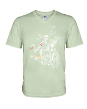 Load image into Gallery viewer, You're Not Alone Motorcycle Axe Gift For Men Guys V-Neck
