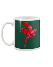 Load image into Gallery viewer, Colorful Red Pink Ballet Girl Gift For Ballet Dancer Mug
