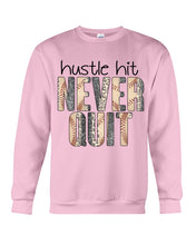 Load image into Gallery viewer, Baseball Hustle Hit Never Quit Gift For Lovers Sweatshirt
