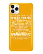 Load image into Gallery viewer, Shes Stubborn Messy And A Brat At Times Black Gift For Husband Phone case
