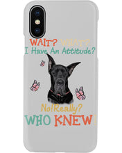 Load image into Gallery viewer, Black Great Dane Attitude Really Gift For Dog Lovers Phone case
