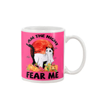 Load image into Gallery viewer, I Am The Night Fear Me Ghost Cat Gift For Cat Lovers Mug
