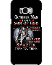 Load image into Gallery viewer, October Man Son Of God Birthday Meaningful Gift For Men Phone case
