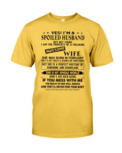 Load image into Gallery viewer, I'm A Spolied Husband But Not Yours  - Awesome Wife Was Born In February Guys Tee
