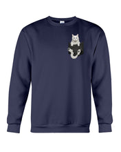 Load image into Gallery viewer, Cat In Your Front Pocket Great Gift For Cat Lovers Sweatshirt
