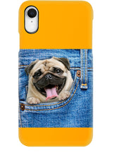 Load image into Gallery viewer, baby Pug In Denim Pocket Gift For Dog Lovers Phone case
