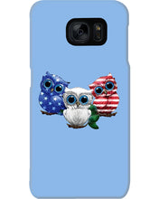 Load image into Gallery viewer, Lovely Phone Case Three Owl With US Flag Gift For Owl Lovers Phone case
