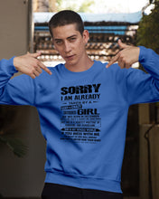 Load image into Gallery viewer, I'm Already Taken By December Sexy And Crazy Girl For Birthday Gift Sweatshirt
