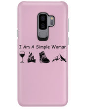 Load image into Gallery viewer, Simple Woman Loves Wine Camping Shoes And Climbing Phone case
