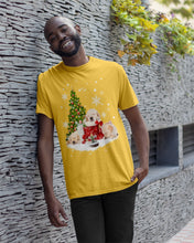 Load image into Gallery viewer, Funny Golden Retrievers Sleep In Red Boots Gift For Dog Lovers Guys Tee

