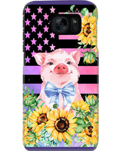Load image into Gallery viewer, Pig America Flag Sunflower Special Custom Design Phone case
