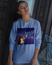 Load image into Gallery viewer, Chihuahua Blue Butterflies Sky Gift For Dog Lovers Unisex Long Sleeve
