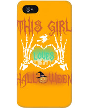 Load image into Gallery viewer, This Girl Loves Halloween Gift For Girls Phone case
