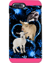 Load image into Gallery viewer, Lovely Phone Case Twinkling Blue Heart Gift For Goat Lovers Phone case
