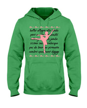 Load image into Gallery viewer, Ballet Words Pink Pattern Gift For Ballet Dancer Hoodie
