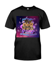 Load image into Gallery viewer, A Girl Loves Yorkshire Terrier Gift For Dog Lovers Guys Tee
