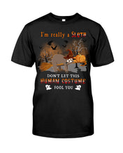Load image into Gallery viewer, Sloth I'm Really A Storm Don't Let This Human Costume Halloween Gift Guys Tee
