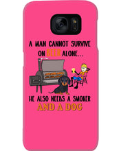 Load image into Gallery viewer, A Man Loves Beer And Dachshund Gift For Dog Lovers Phone case
