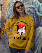 Load image into Gallery viewer, I Am The Night Fear Me Ghost Cat Gift For Cat Lovers Sweatshirt
