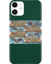 Load image into Gallery viewer, Do What Makes You Happy With Bats Gift For Girls Phone case

