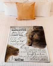 Load image into Gallery viewer, Just Do Your Best Loving Eyes For Each Other Mum Gift For Daughter Fleece Blanket
