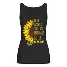 Load image into Gallery viewer, Sunflower In A World Full Of Grandmas Be A Nickname Ladies Flowy Tank
