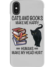 Load image into Gallery viewer, Cats And Books Make Me Happy - Cats And Books Lovers Gifts Phone case
