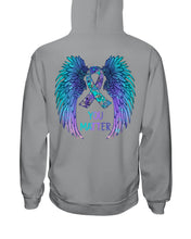 Load image into Gallery viewer, You Matter Ribbon Awareness With Angel Wings Hoodie
