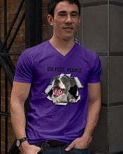 Load image into Gallery viewer, Pitbull Six Feet People Gift For Pitbull Lovers Guys V-Neck
