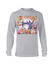 Load image into Gallery viewer, Embroidery Machine Flower Special Custom Design   For Girls Unisex Long Sleeve
