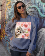 Load image into Gallery viewer, The Best Time Is Staying With You Roses With Cat Gift For Cat Lovers Sweatshirt
