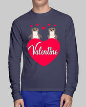 Load image into Gallery viewer, Couple Otter Valentine's Day Gift For Otter Lovers Unisex Long Sleeve
