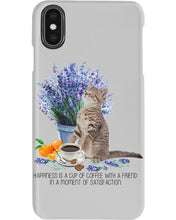 Load image into Gallery viewer, Cat With Coffee Is The Satisfaction Gift For Cat Lovers Phone case
